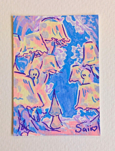 Aceo original acrulic gemälde - aceo,