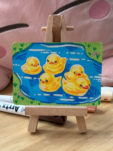 Aceo original acryl gemälde - aceo,
