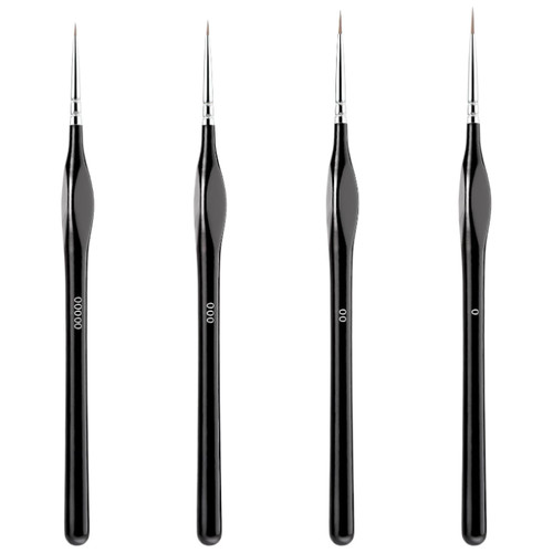 Feine detailpinsel set - set, 4