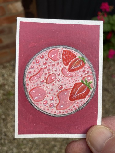 Aceo mittleres acryl - mittleres, gemalt