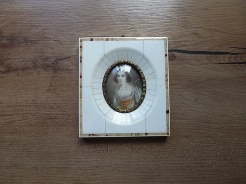 Miniaturmalerei damenporträt - miniaturmalerei,
