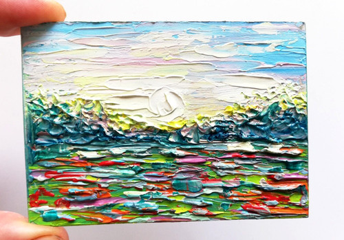 Abstrakt landschaft original - landschaft,