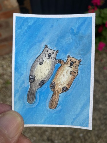 Aceo aquarell gemalt auf - aquarell,,