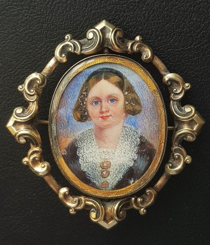 Antique portrait miniatur - antique,