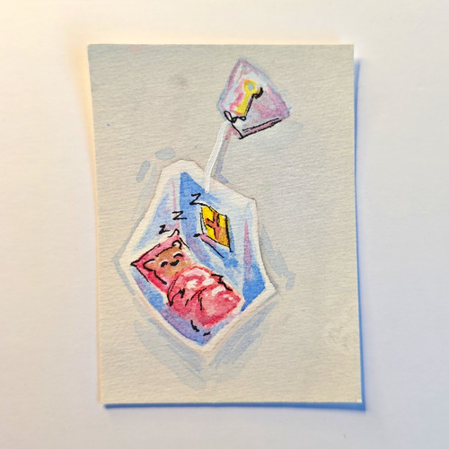 Aceo original aquarell - aceo,