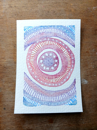 Aceo original mini abstraktes - aceo,
