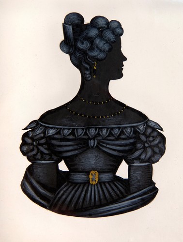 Antique silhouette portrait - antique,