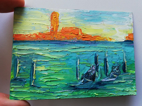 Miniatur malerei venedig - miniatur,
