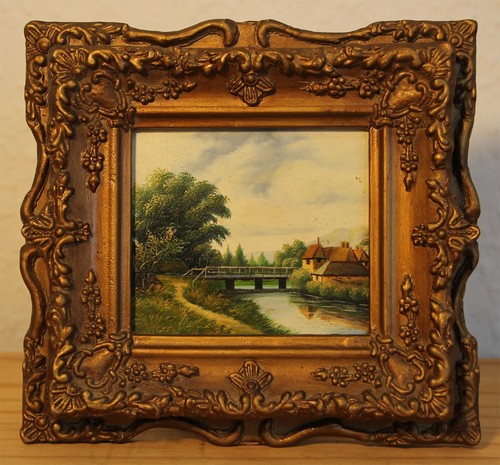 Sehr kleines ölgemälde - kleines, 7x9