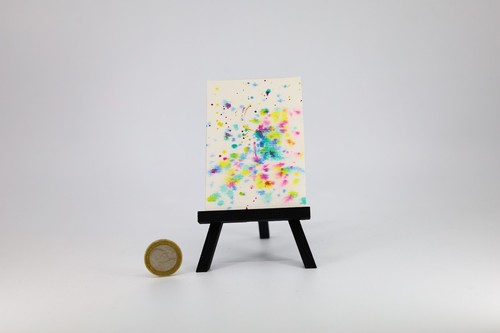 Aceo original gouache spots - -,