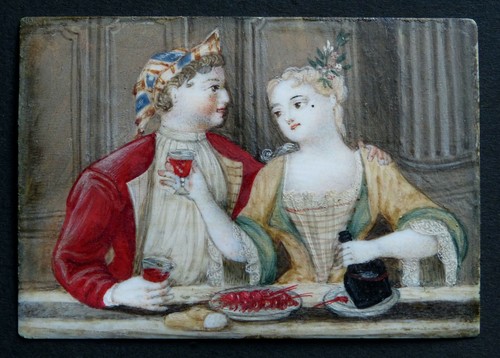 Antique portrait miniatur - antique,