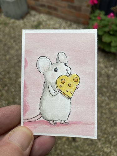Aceo aquarell gemalt auf - aceo, 300