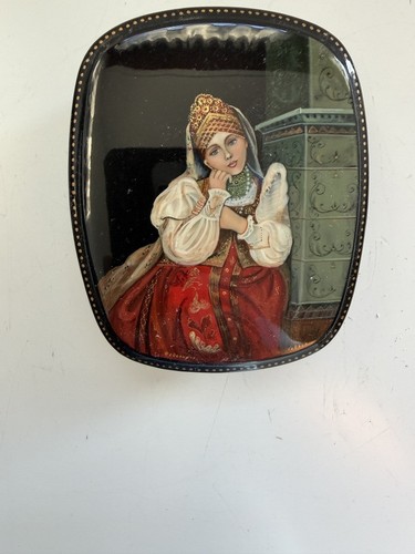 Russische lackdose signiert - russische,