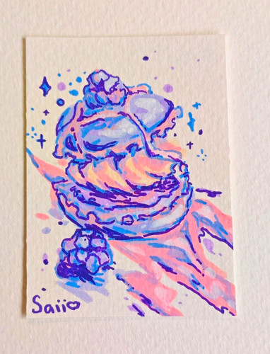 Aceo original acryl - aceo,