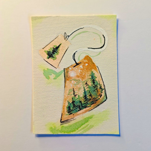 Aceo original aquarell - original,